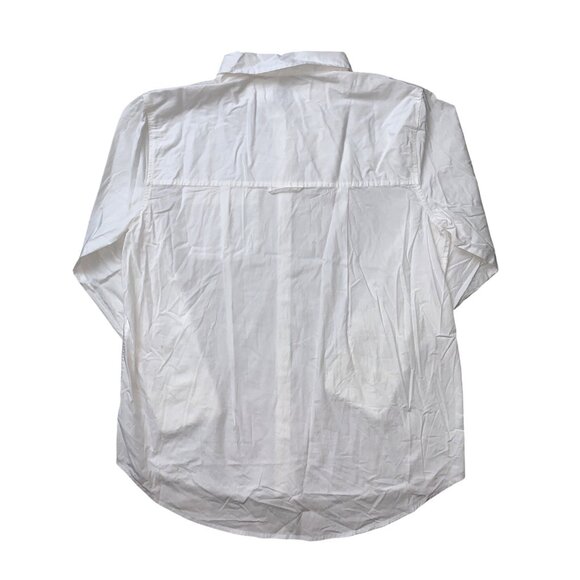 A New Day Women's White Long-Sleeve Button-Up Shirt Classic Fit Size XL - Picture 2 of 11